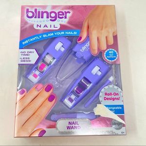 Blinger Nail Kit Nail Wand Collection Girls Sticker Nail Design Kit No Mess